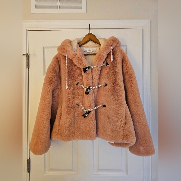 Golden Goose Tsubaki Faux Fur In Pink Size XS - Picture 3 of 12
